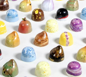 Colored cocoa butter