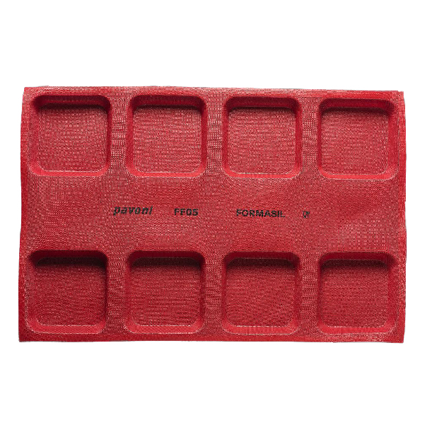 FORMASIL micro perforated silicon mould- 8 square indents