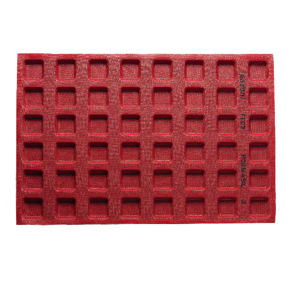 FORMASIL micro perforated silicon mould- 48 square indents i