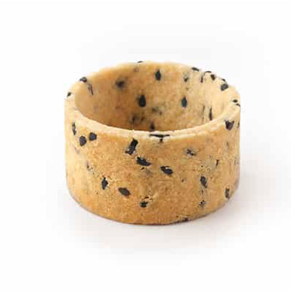 Straight-edge mini tartlet , sesame