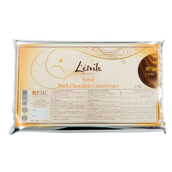 Royal Dark Cocoa Butter Chocolate  Block 70%