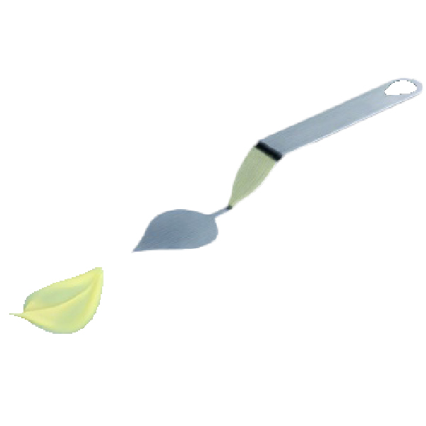 FLYCHOC stainless steel tool to create chocolate decorations large leaf