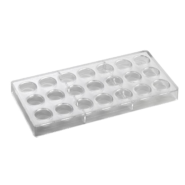 ARTISANAL pralines mould - 21 pcs for mould Smooth round