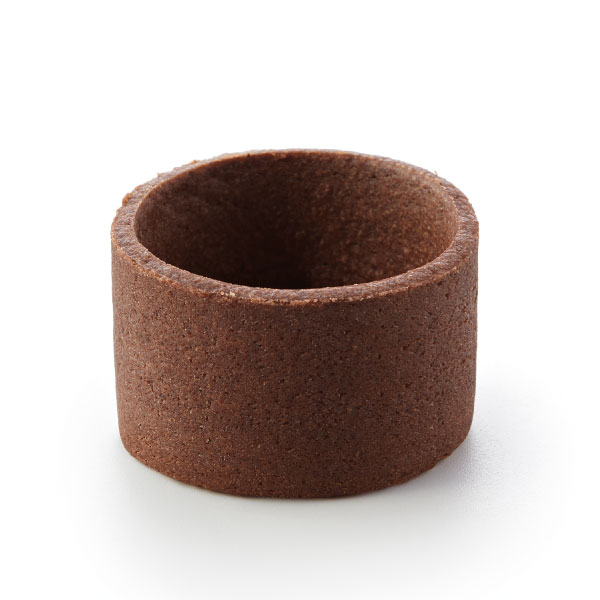 Straight-edge butter mini tartlet, cocoa 38mm
