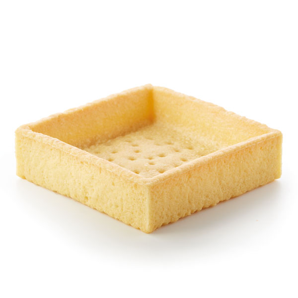 Straight-edge butter tartlet, squared, sweet 70mm