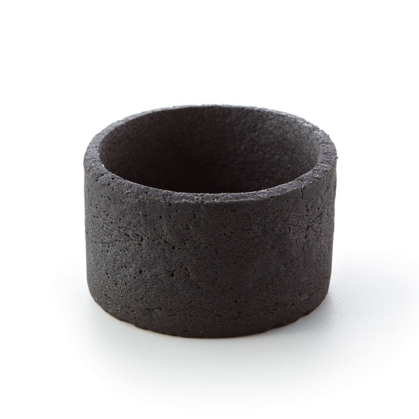 Straight-edge butter mini tartlet, black 38mm