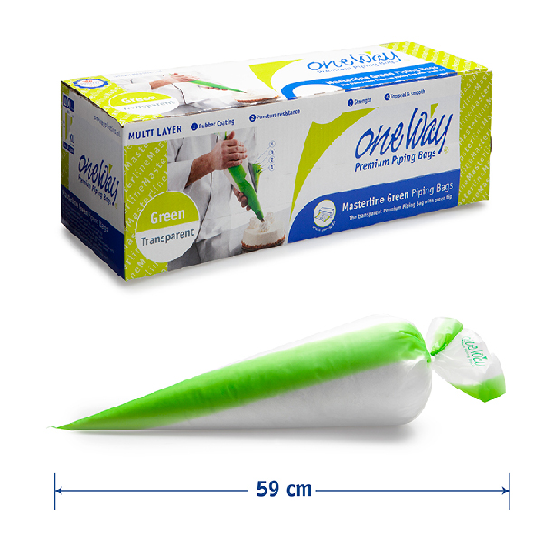 Masterline Green Premium Piping Bags 59x28 Cm