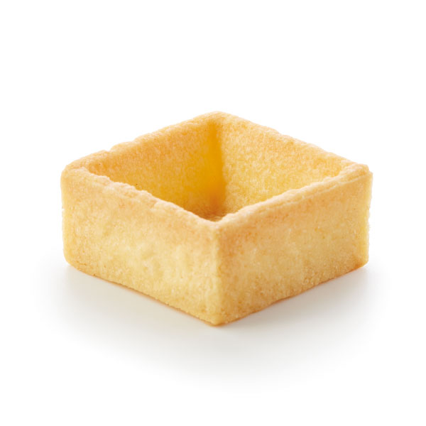 Straight-edge butter mini tartlet, squared, sweet 35mm